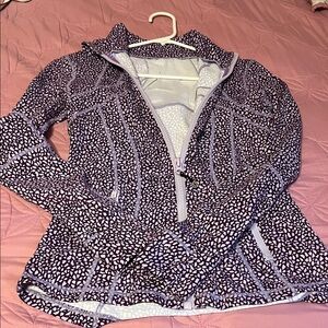 Lululemon define purple and White Patterned Jacket